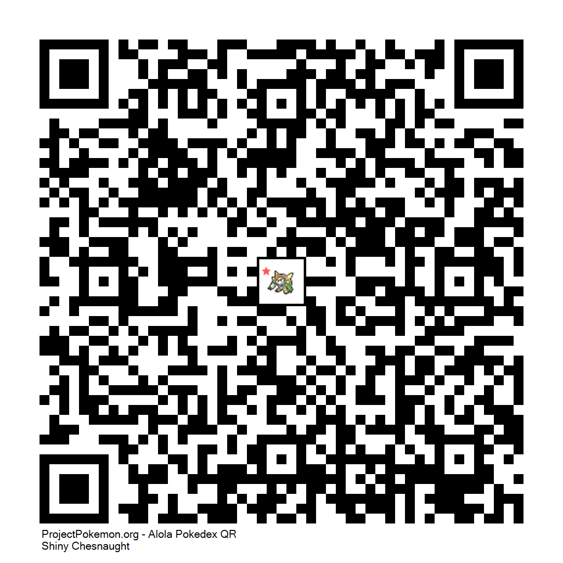 Cdigo QR de Chesnaught variocolor